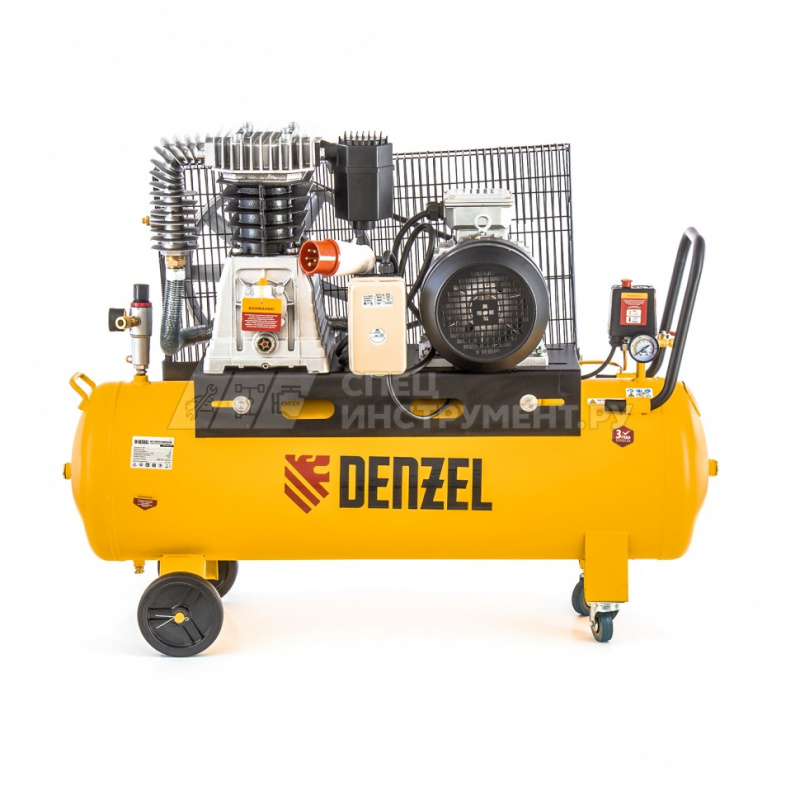 Компрессор DR4000/100, масляный ременный, 10 бар, производительность 690 л/м, мощность 4 кВт