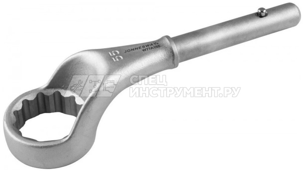 Ключ накидной изогнутый HEAVY DUTY (+W77H03), 55 мм