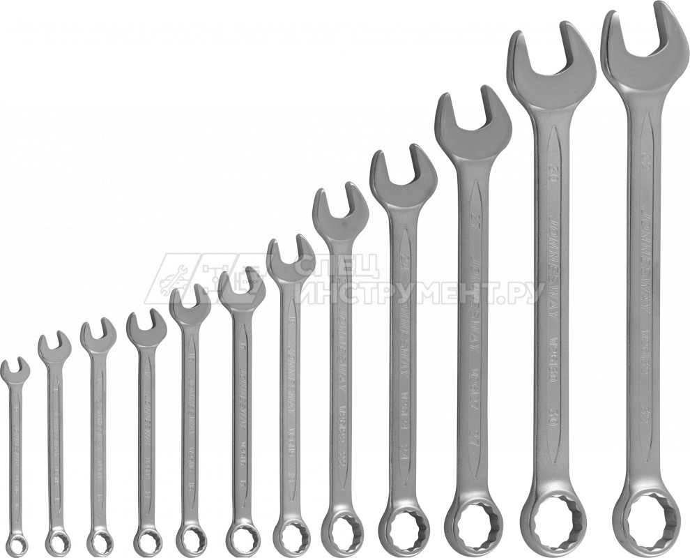 Набор ключей гаечных комбинированных в сумке, 10-32 мм, 12 предметов