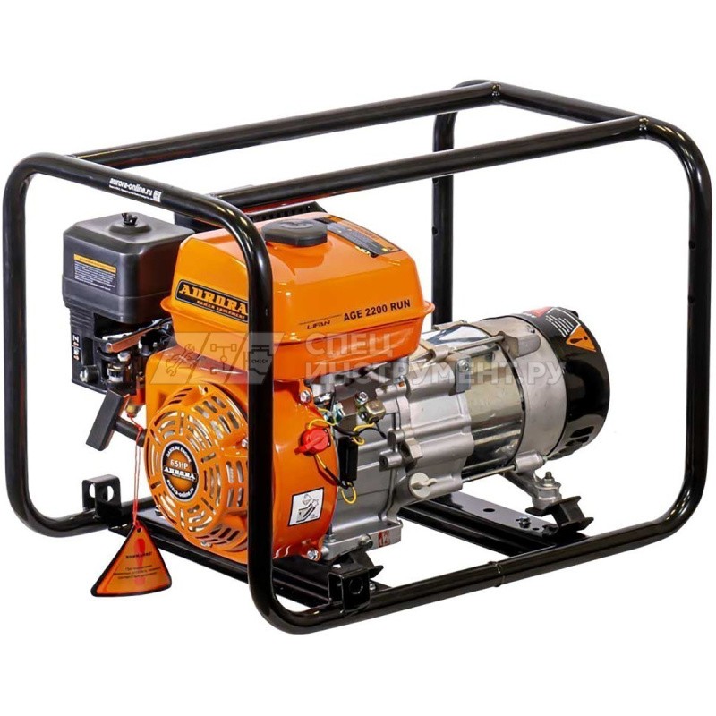 Генератор AGE 2200 RUN (max.2.2кВт, 230В) бензин, увеличенный бак 9л