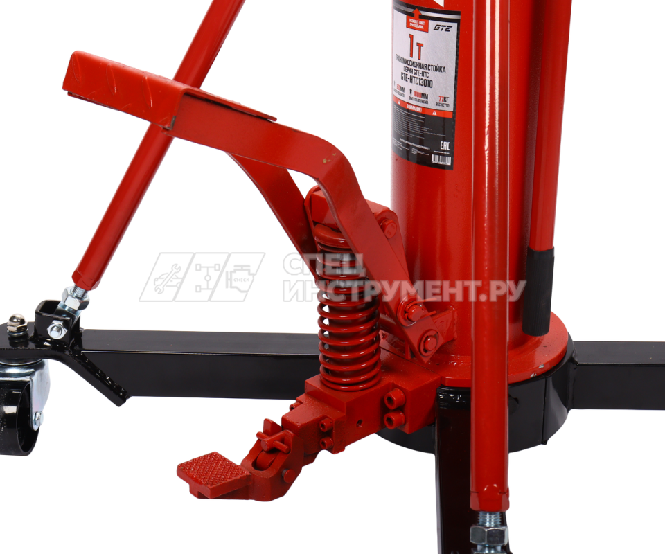 Стойка трансмиссионная  гидравлическая 1т (h min-830мм, h max -1800мм) GTE /1