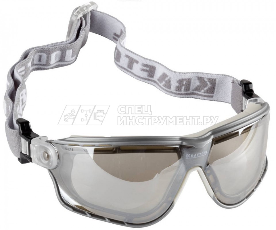 Очки KRAFTOOL "EXPERT", защитные с непрямой вентиляцией для маленького размера лица, поликарбонатная линза