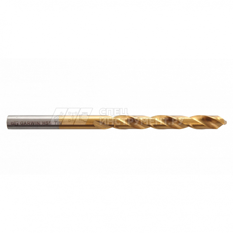 Сверло спиральное по металлу 2,3 мм, DIN 338, HSS-G, 5xD, 118°, HA, TiN, тип N