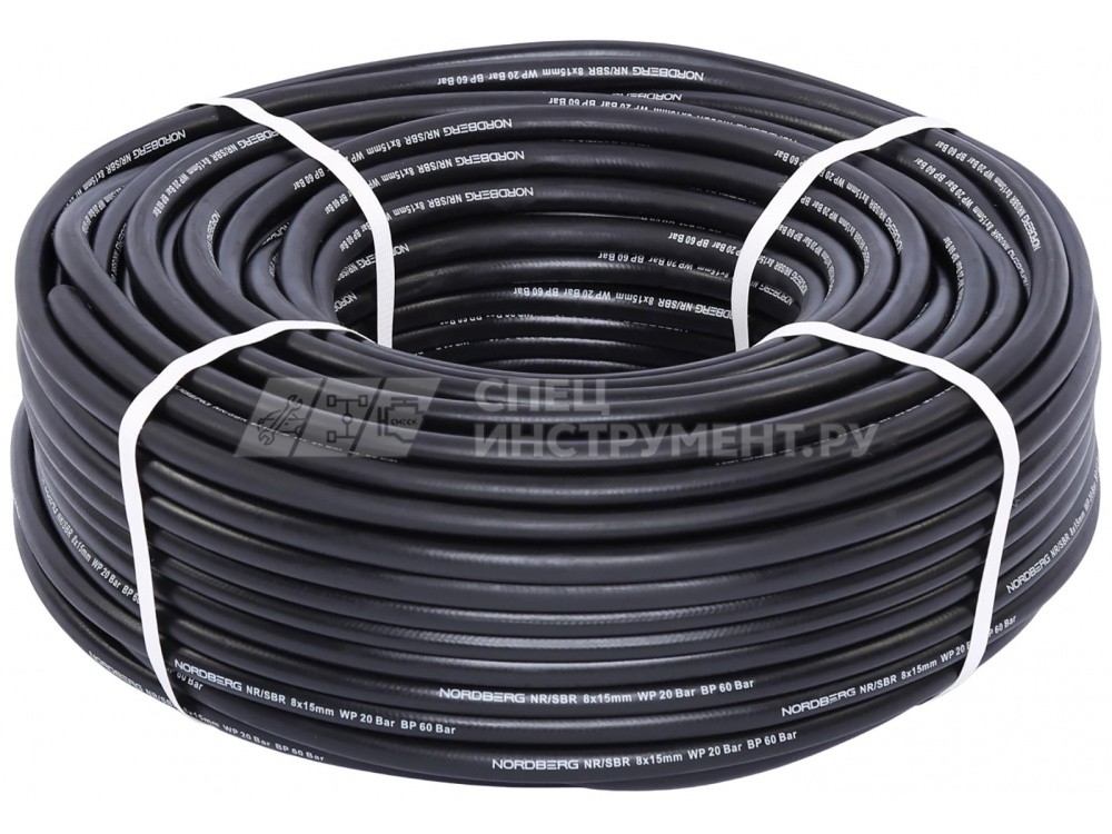 Шланг воздушный, диам. 8х15 мм, прямой, 1 пог. м (в бухте 100м)