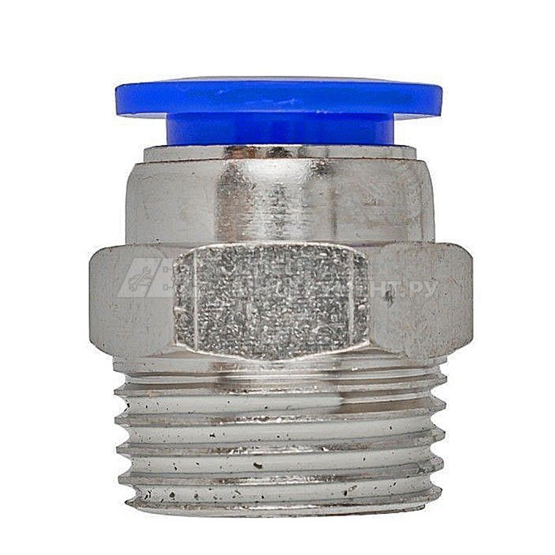 Фитинг для пластиковых трубок 8мм с наружной резьбой 1/2"