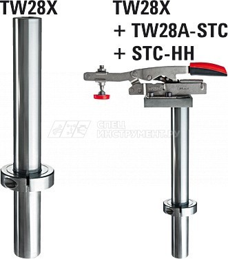 TW28X Удлинитель для быстрозажимных устройств, d 28 мм, для TW28A-STC / TW28VAD / TWVAD / TW28AV