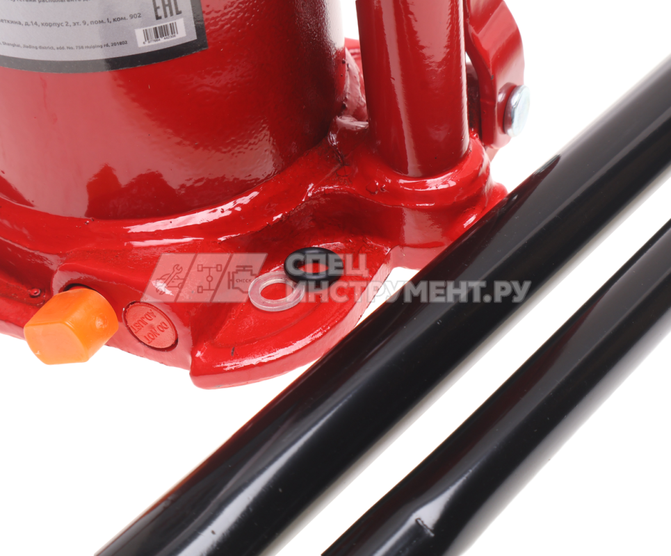 Домкрат гидравлический бутылочный 12т (h min-227мм, h max-457мм, ход штока-150мм, ход винта-80мм) GTE /1/3