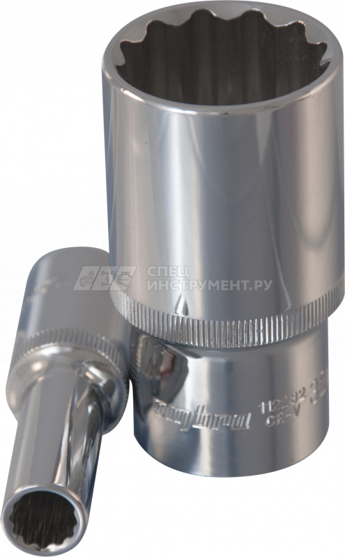 Головка торцевая 12-гранная глубокая 1/2"DR 12 мм.