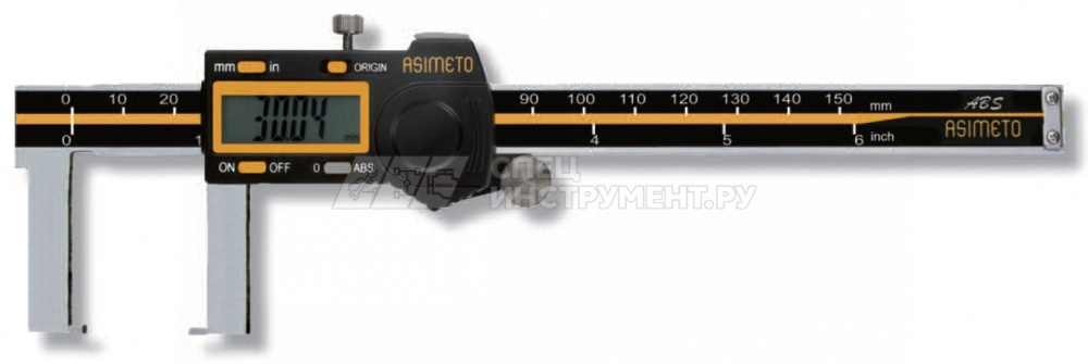 Штангенциркуль цифровой для измерения наружных канавок ABS 0,01 мм, 0-150 мм