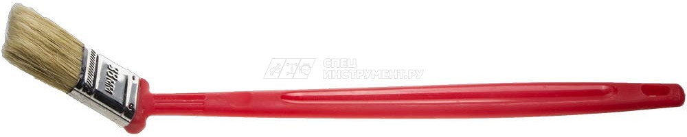 Кисть плоская ЗУБР "БСГ-52", удлиненная с быстросъемной головой, натуральная щетина, пластмассовая ручка, 38мм