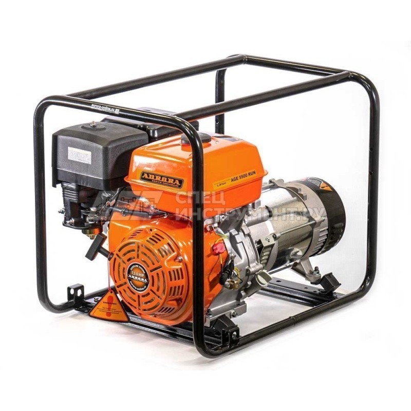 Генератор AGE 5500 RUN (max.5.5кВт, 230В) бензин, увеличенный бак 13л