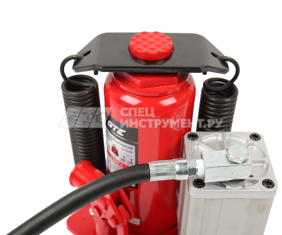 Домкрат пневмогидравлический бутылочный 12т (h min-260мм, h max-510мм, ход штока-170мм,  ход винта-80мм) GTE /1/6