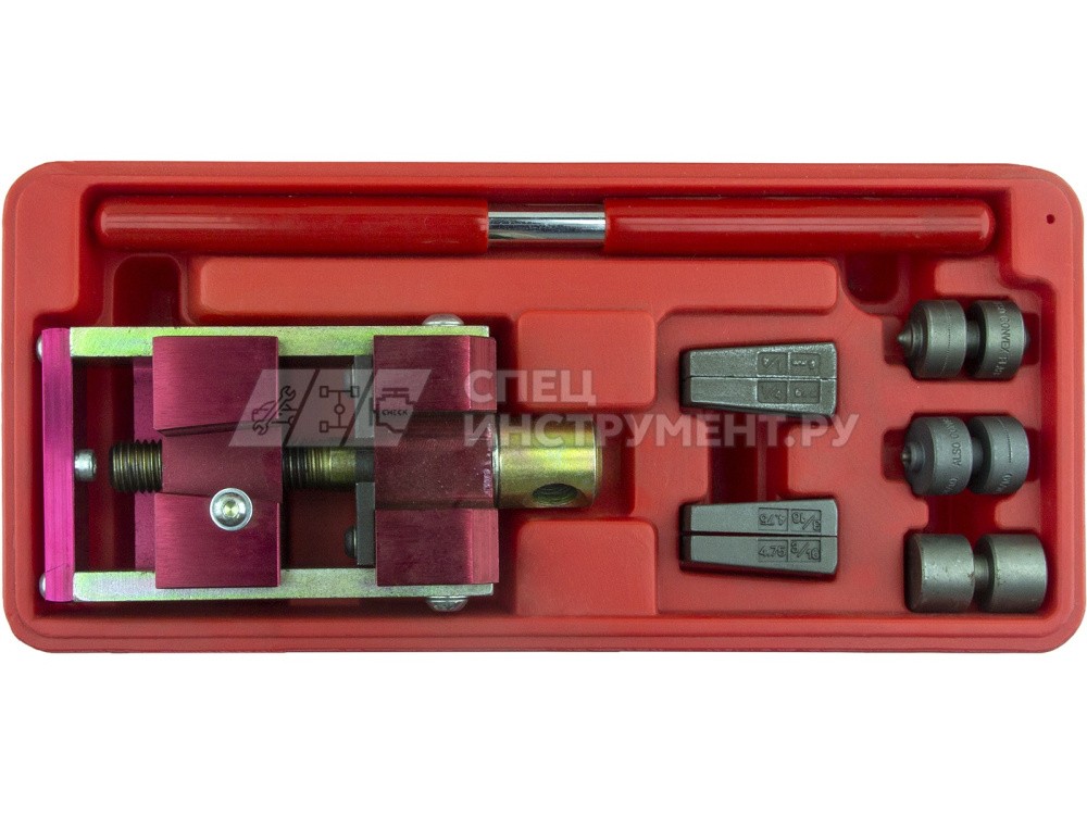 Набор для развальцовки тормозных трубок тисочного типа, проф.