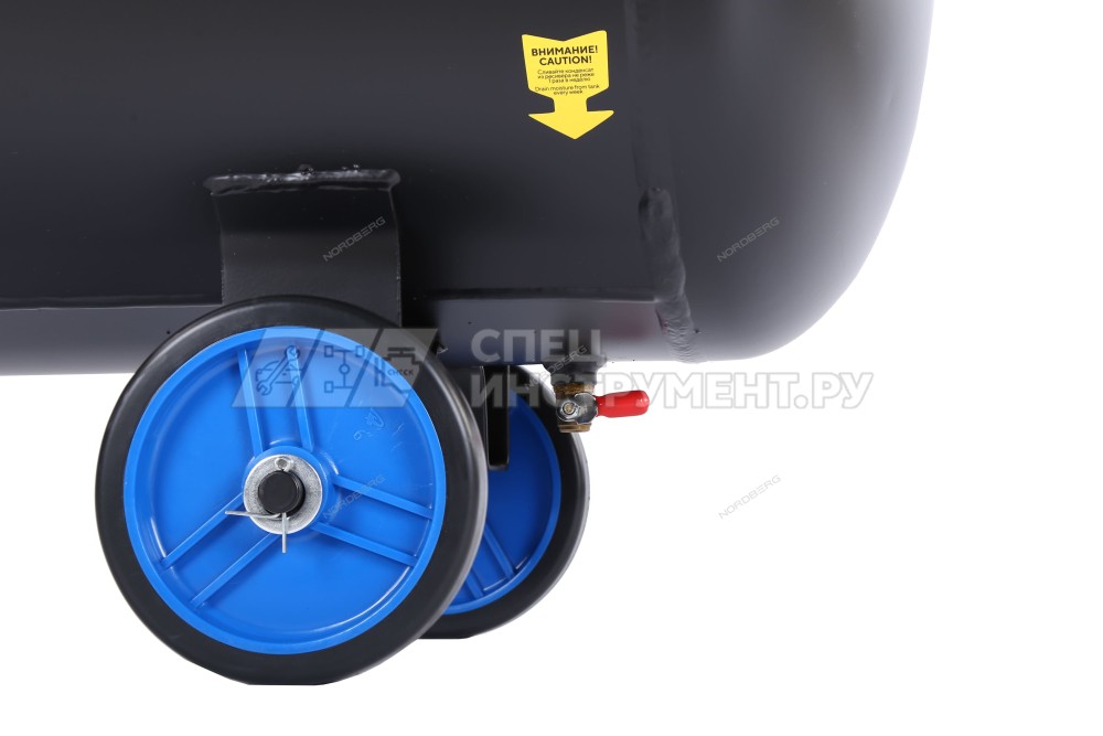 Компрессор безмасляный 220 В, ресивер 125 л, 500 л/мин