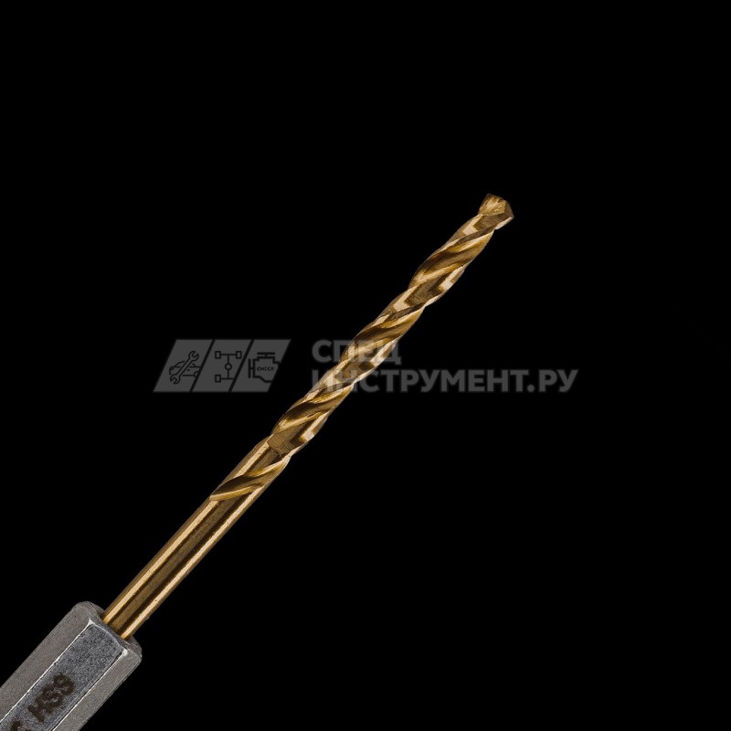 Сверло по металлу Runtec HSS-TiN 3 x 80мм HEX 1/4"