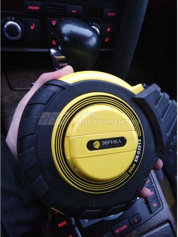 Рулетка ER-03513  50м 13мм Long  с клипсой на ремень ЭВРИКА/1/12