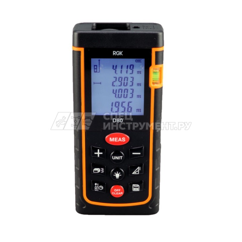 Лазерный дальномер RGK D80 С ПОВЕРКОЙ