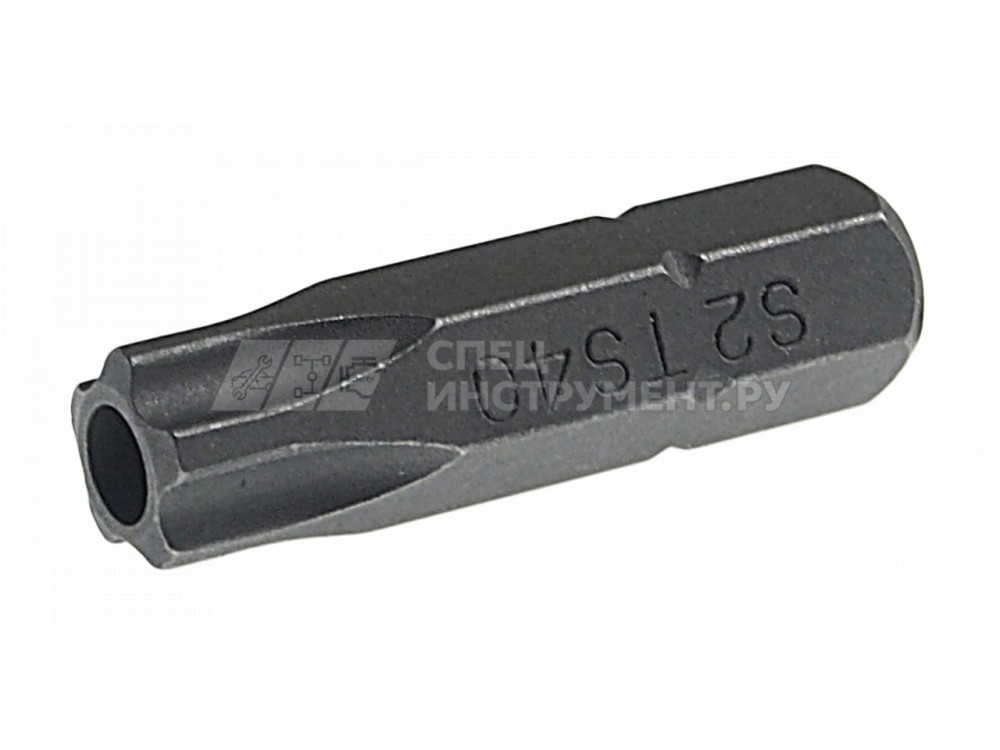 Вставка 1/4"DR 5-гранная TORX с отверствием TS40Hх25мм