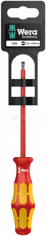 160 i SL VDE SB Отвёртка диэлектрическая шлицевая, 1 x 5.5 x 125 мм, с держателем-еврослот