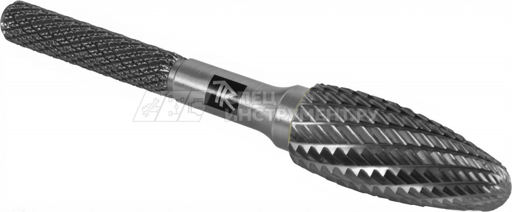 TRRBH10250670-2  Борфреза твердосплавная пламевидная, тип H, 10 мм, двойная насечка, в боксе