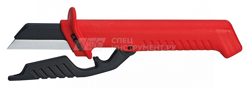 Нож для кабеля со сменным лезвием, L-190 мм, нержавеющая хирургическая сталь, с держателем для торгового оборудования