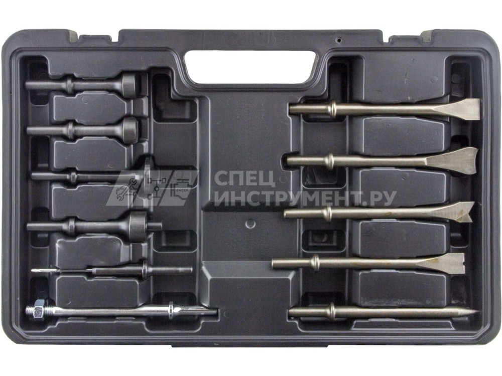 Пневмомолоток многофункциональный 25пр., (ход 10мм, 2100 ударов/мин, 6bar, NTP 1/4") в кейсе LG-94304 LIGE /1 NEW