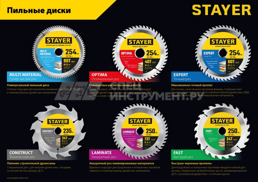 STAYER FAST 180 x 30/20мм 20Т, диск пильный по дереву, быстрый рез