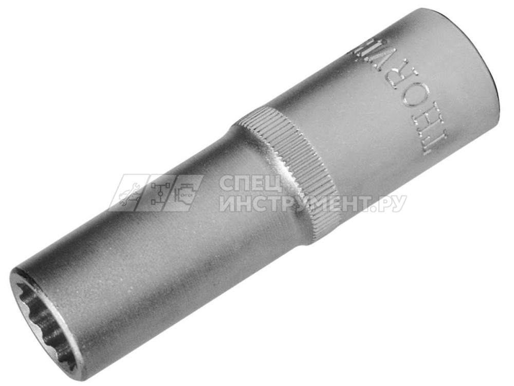 Головка торцевая глубокая 12-гранная 1/4"DR, 6 мм