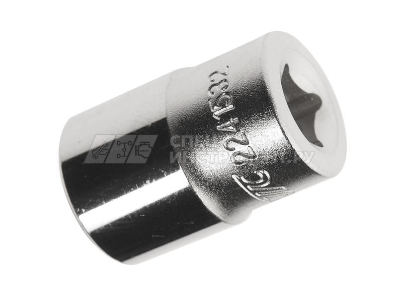 Головка торцевая 6-гранная 1/4" х 15/32", длина 25мм