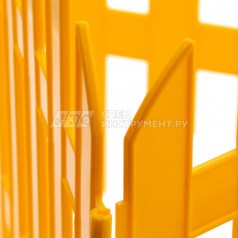 Забор декоративный "Романтика", 28 х 300 см, желтый, Россия