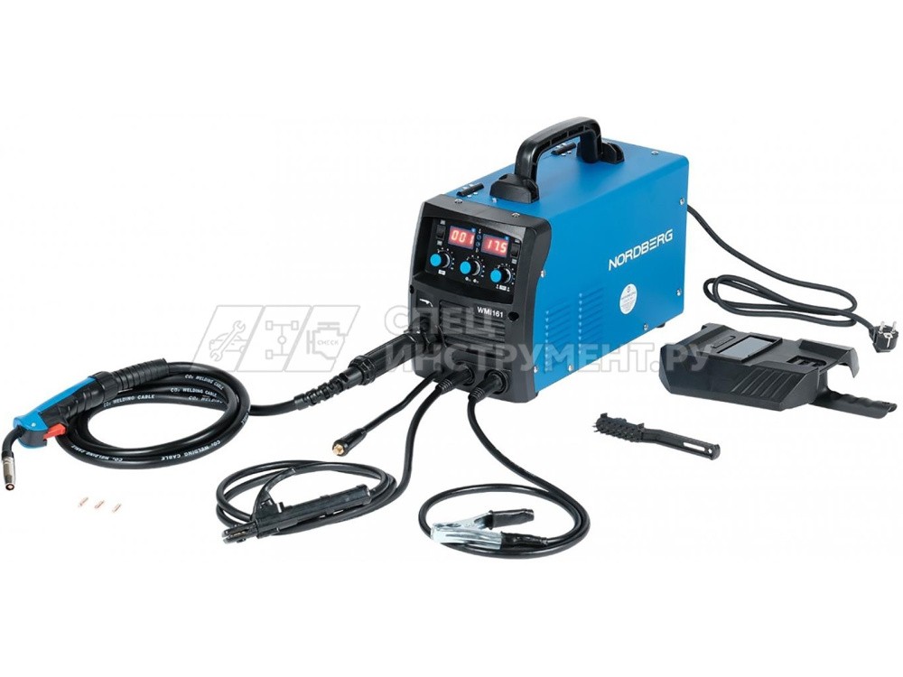 NORDBERG АППАРАТ СВАРОЧНЫЙ WMI161 инверторный MIG+MMA, 220V