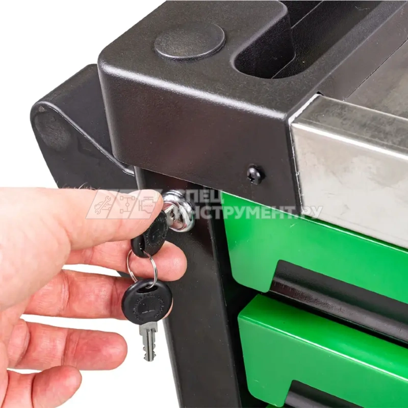 Тележка инструментальная: 7-и полочная с набором инструментов 274пр и доп. бокововой секцией