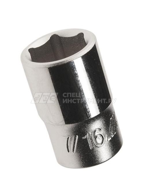 Головка торцевая 6-гранная 1/4" х 7/16", длина 25мм