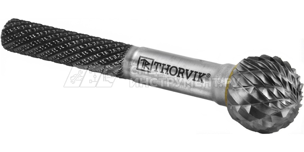 TRRBD06050655-2  Борфреза твердосплавная сферическая, тип D, 6 мм, двойная насечка, в боксе