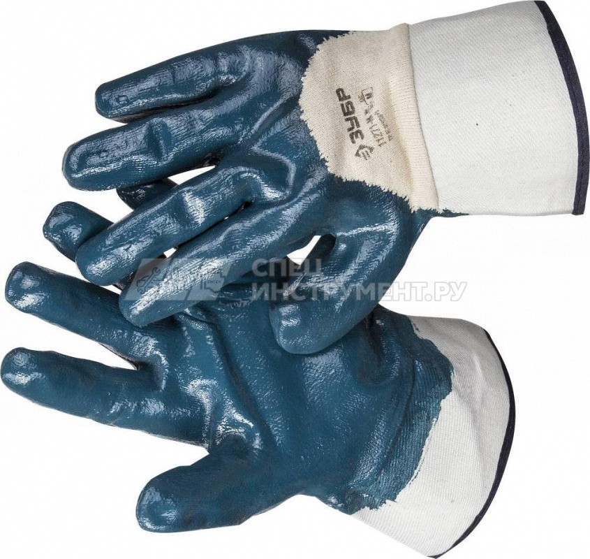 Перчатки ЗУБР "МАСТЕР" рабочие с нитриловым покрытием ладони, размер M (8)