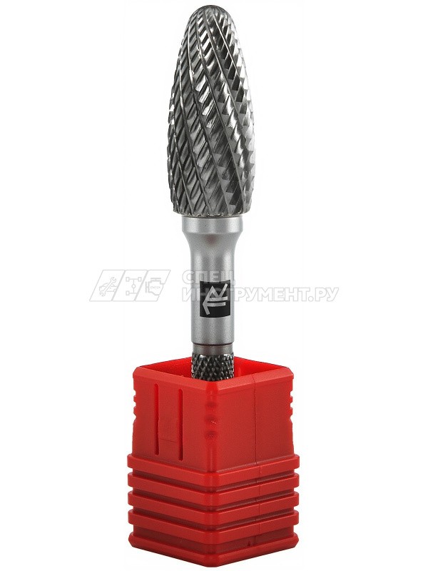 TRRBH10250670-2  Борфреза твердосплавная пламевидная, тип H, 10 мм, двойная насечка, в боксе