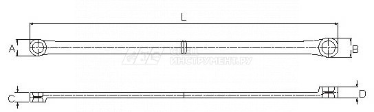 Ключ накидной удлиненный 11х13 мм