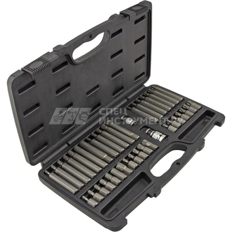 Набор бит TORX, HEX, SPLINE с адаптерами 3/8" & 1/2" (в кейсе) 40пр.