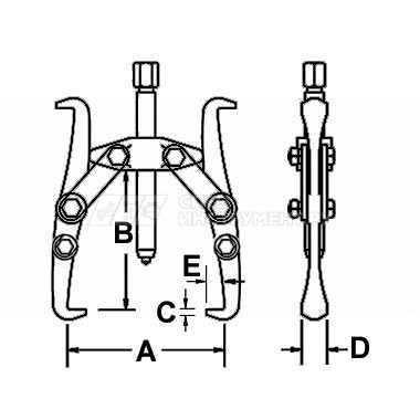 Съемник с двумя захватами 300 мм
