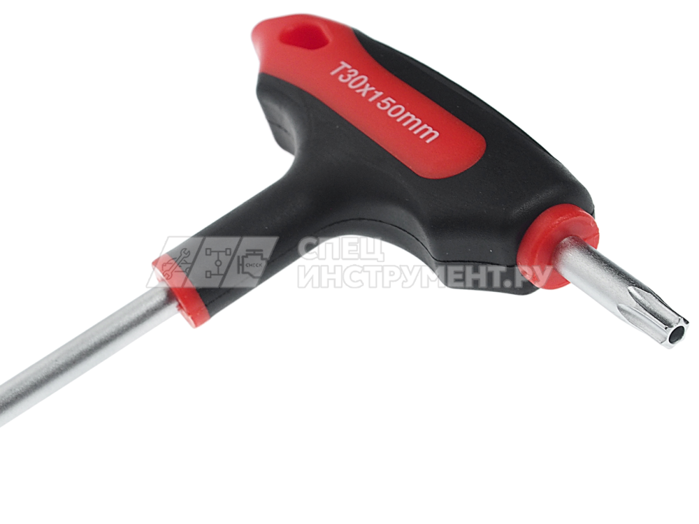 Двусторонний ключ TORX T30H с отверстием и Т-образной рукояткой