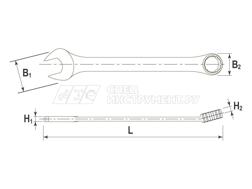 Ключ гаечный комбинированный серии ARC, 22 мм