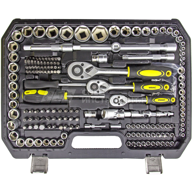 Набор инструментов 216пр. 1/4", 3/8", 1/2" WMC-38841
