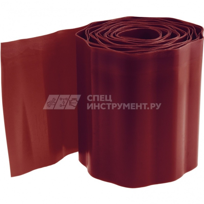 Бордюр садовый, 10 х 900 см, коричневый