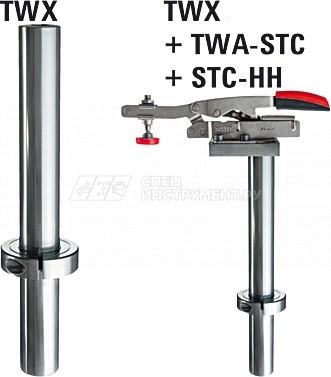 TW16X Удлинитель для быстрозажимных устройств, d 16 мм, для TW16A-STC / TW16VAD / TWVAD