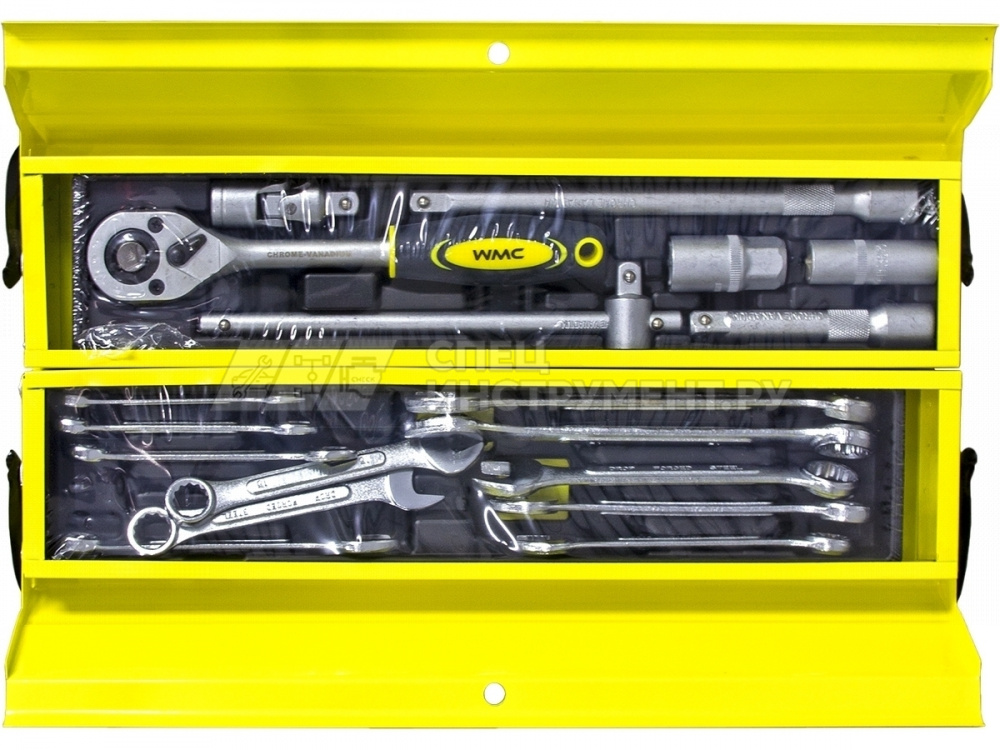 Набор инструмента WMC-4087C:87пр (6гр.), в металлическом складном кейсе WMC TOOLS