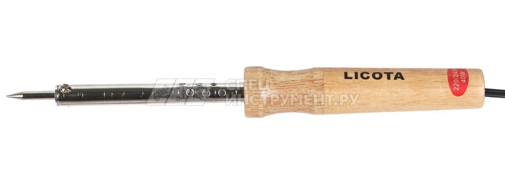 Паяльник с деревянной ручкой, 40 Вт, 220 В