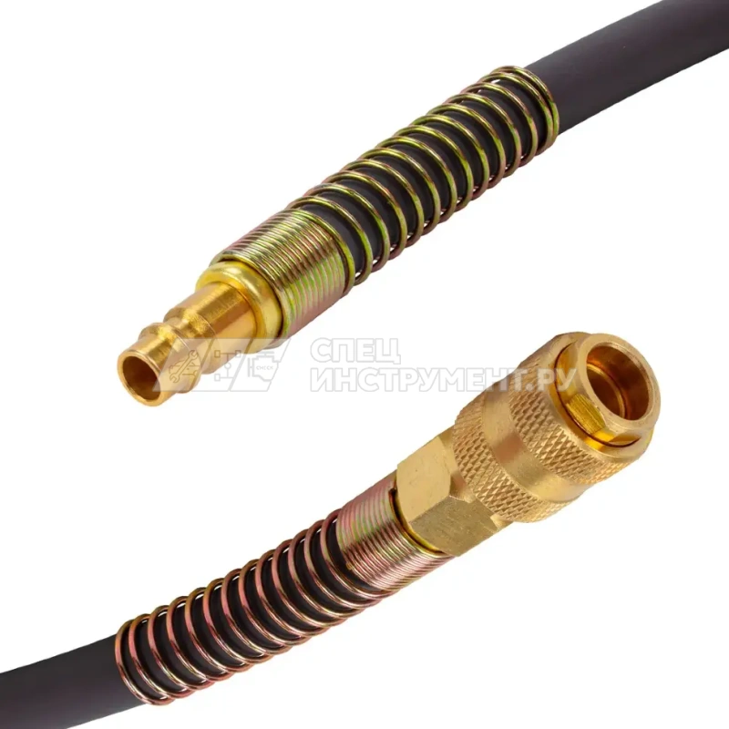 Шланг резиновый воздушный армированный с фитингами 10мм x 16мм x 10м