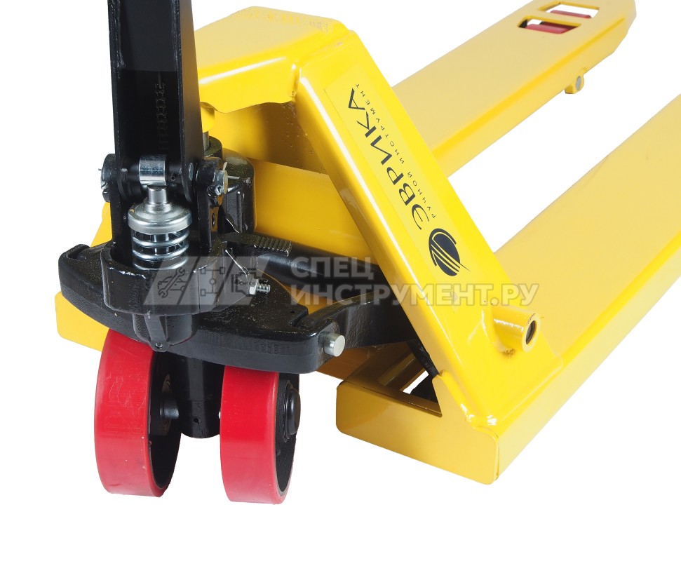 Тележка гидравлическая (рохля) ER-67005 ручная 5т (ручной спуск,длина вил 1200мм,колеса:полиуритан, min 85мм.max 200мм) ЭВРИКА