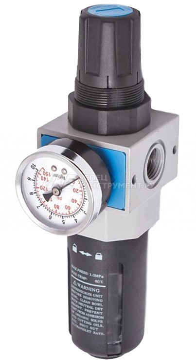Фильтр-регулятор ER-EW4000-04:с индикатором давления 1/2"(0-10bar) профи