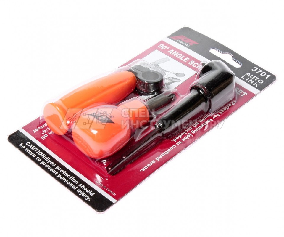 Отвертка с угловым переходником 90град. (в комплекте с битами)